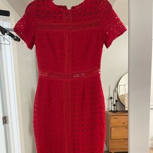 Boohoo Dress red lace